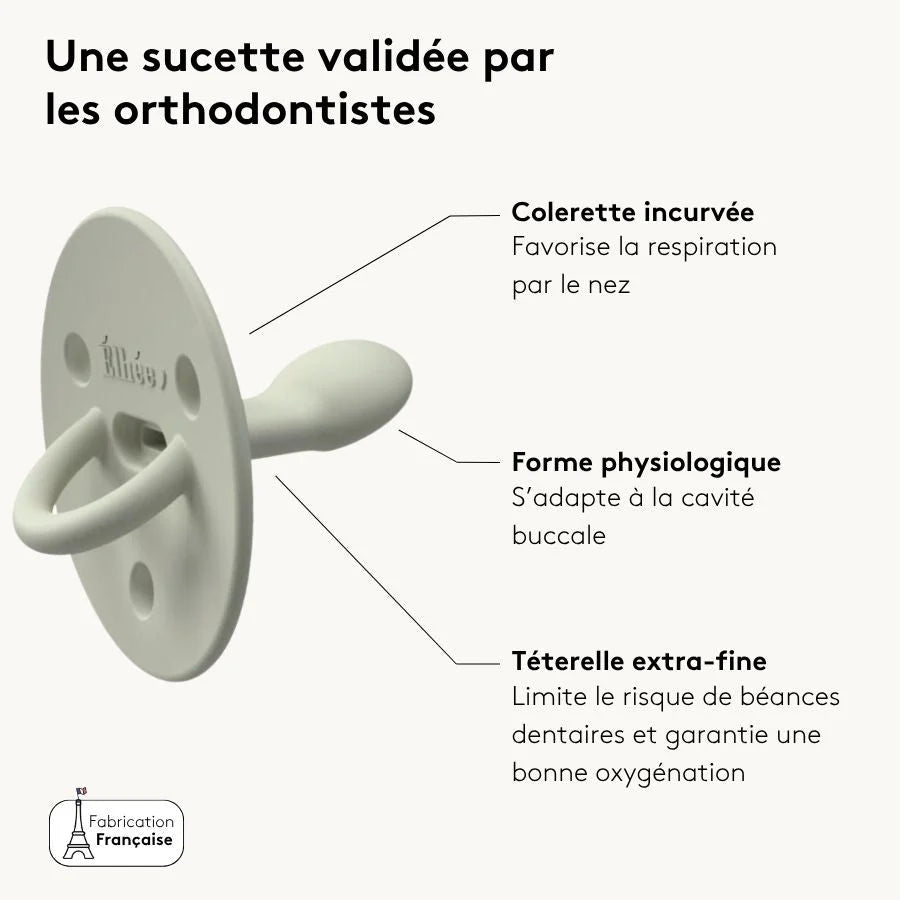 Pack de 3 Sucettes 0-6 mois Élhée