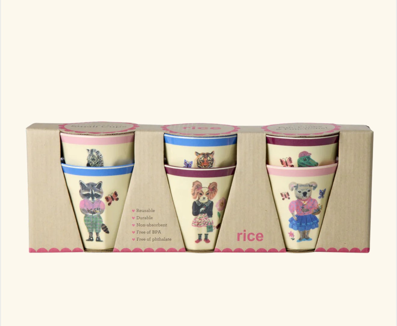 Pack 6 Gobelets S Rice by Nathalie Lété