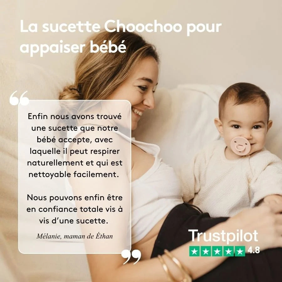 Pack de 3 Sucettes 0-6 mois Élhée