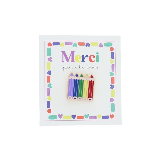 Pin's crayons - Merci pour cette année