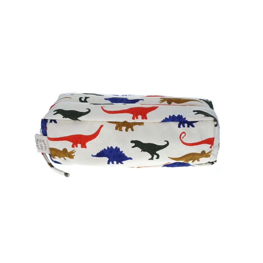 Trousse double zip dino