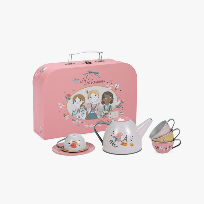 Valise dînette thé métal