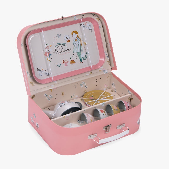 Valise dînette thé métal